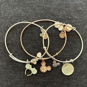 Alex and Ani Disney Charm Bangle Bracelet Trio